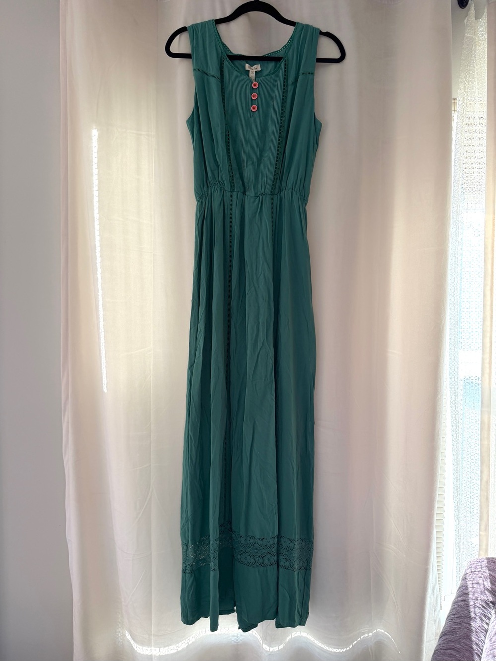 Matilda Jane maxi dress green down in the valley prairie style medium NWT